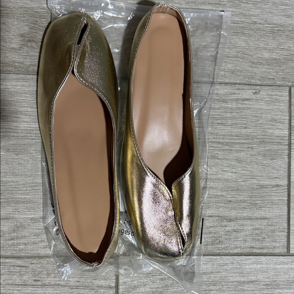Shimmering Gold Women's Loafers